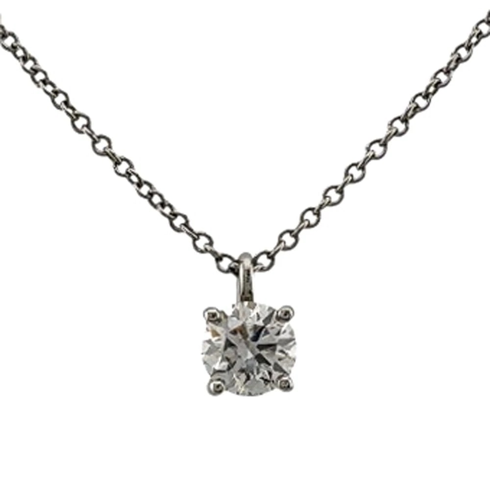 TIFFANY&CO. NECKLACE PT950PLATINUM DIAMOND: TIFFANY&Co. Necklace Pt950Platinum diamond Brand: Tiffany&co. Type/Style: Necklace Material: Pt950Platinum Main Stone Natural Color: Silver Size: CM) Total Length:41.5cm Chain width:1.0mm Accesso