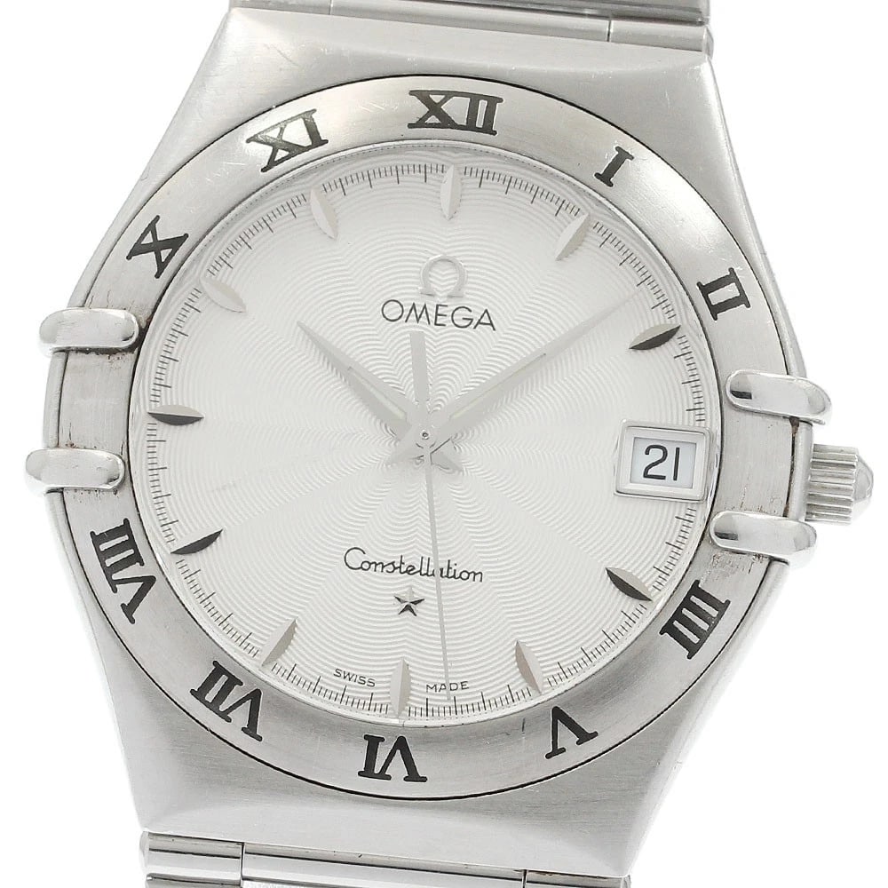 OMEGA CONSTELLATION QUARTZ WATCH: OMEGA Constellation Quartz Watch Brand: OMEGA Type/Style: Wristwatch Material: Band Material Stainless Steel, Case Material Stainless Steel Color: Band Color Silver, Case Color Silver, Dial Color