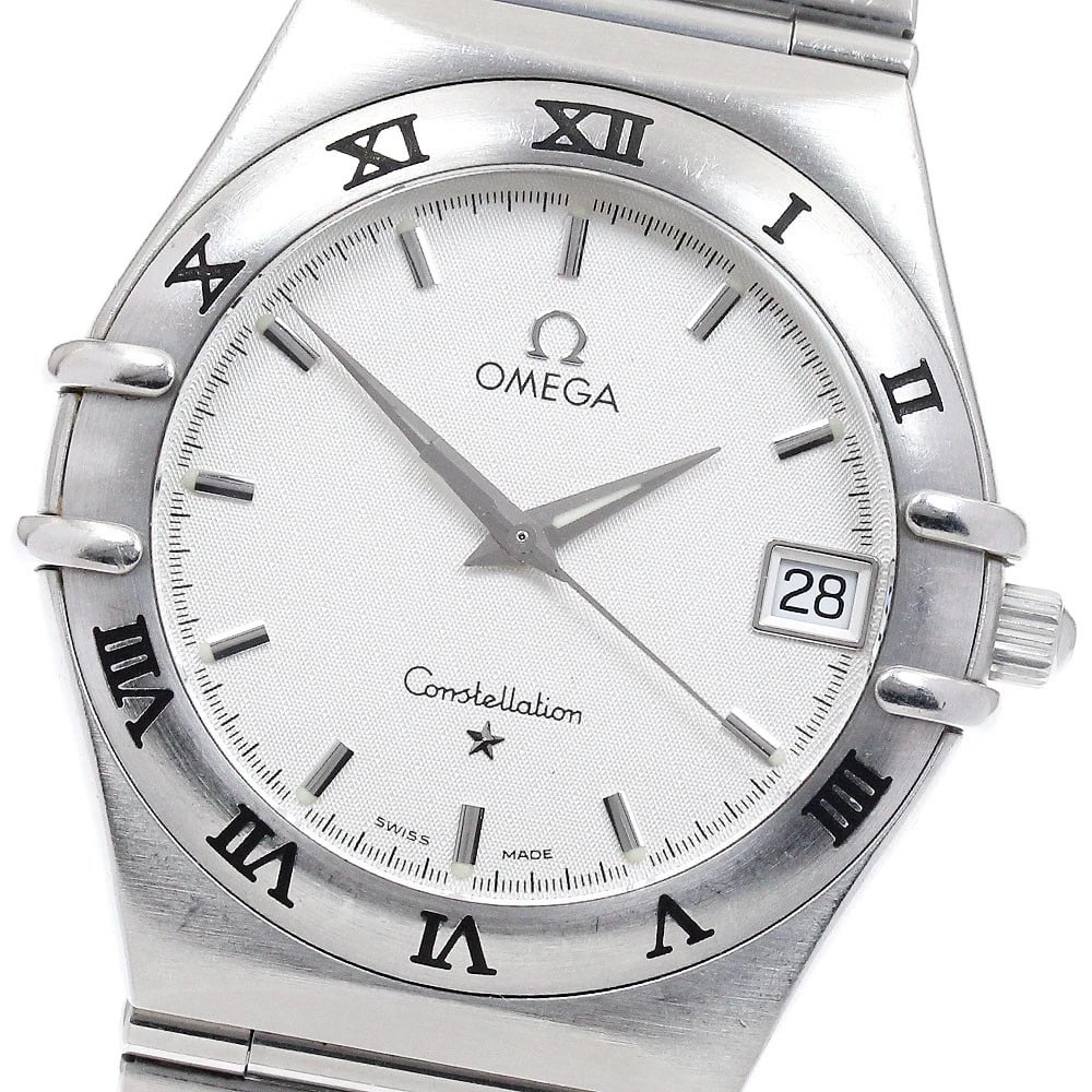 OMEGA CONSTELLATION QUARTZ WATCH: OMEGA Constellation Quartz Watch Brand: OMEGA Type/Style: Wristwatch Material: Band Material Stainless Steel, Case Material Stainless Steel Color: Band Color Silver, Case Color Silver, Dial Color Silv