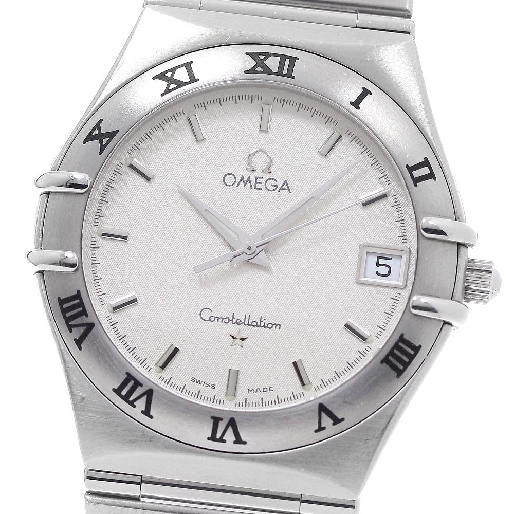OMEGA CONSTELLATION QUARTZ WATCH: OMEGA Constellation Quartz Watch Brand: OMEGA Type/Style: Wristwatch Material: Band Material Stainless Steel, Case Material Stainless Steel Color: Band Color Silver, Case Color Silver, Dial Color
