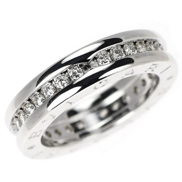 BULGARI K18WG DIAMOND RING: Bulgari K18WG Diamond Ring Brand: Bvlgari Type/Style: rings Material: K18WG Color: WG Size: 3.75 US Accessories: None Accessories Notice: When purchasing pre-owned goods, please refer to t