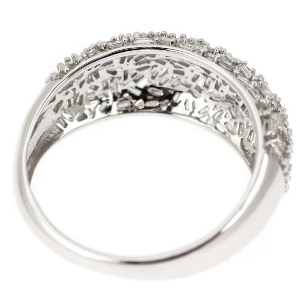 K18WG DIAMOND RING - 2