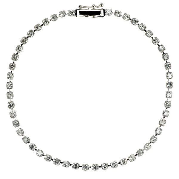 K18WG TENNIS DIAMOND BRACELET: K18WG TENNIS DIAMOND BRACELET Brand: None Type/Style: bracelets Material: K18WG Color: WG Size: Necklace: Chain Length 18 Width/Thickness2.0 Accessories: None Accessories Notice: When purchasing