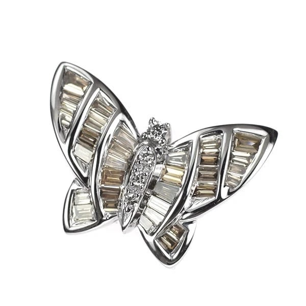 K18WG DIAMOND DIAMOND PENDANT TOP: K18WG Diamond Diamond Pendant Top Brand: None Type/Style: pendant top Material: K18WG Color: WG Size: Length/Width/Diameter12.3 Accessories: None Accessories Notice: When purchasing pre-owned goods,