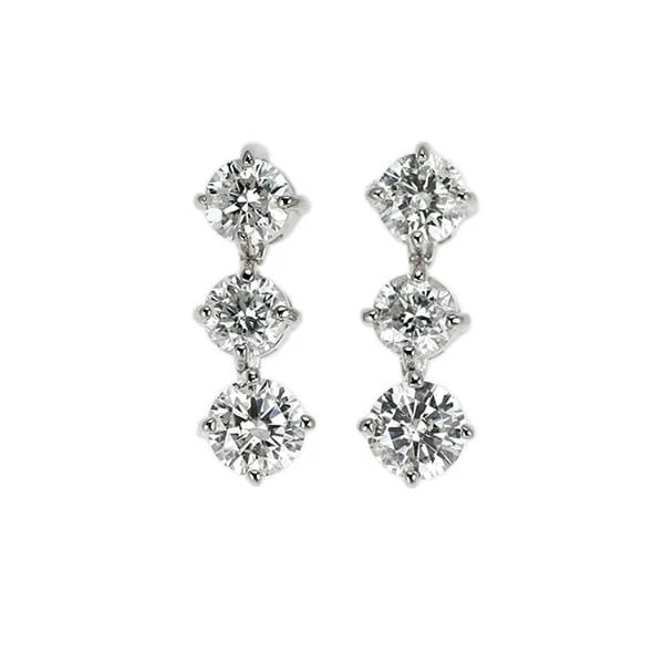 K14WG DIAMOND EARRINGS: K14WG Diamond Earrings Brand: None Type/Style: piercing Material: K14WG Color: WG Size: Length/Width/Diameter13.3 Accessories: None Accessories Notice: When purchasing pre-owned goods, ple