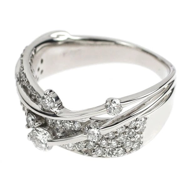K18WG DIAMOND RING - 2