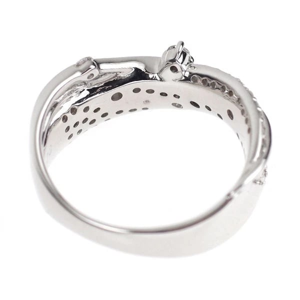 K18WG DIAMOND RING - 3
