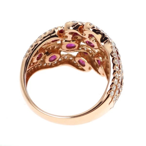 K18PG RUBY DIAMOND RING - 3