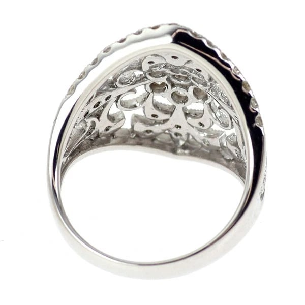 K18WG DIAMOND RING - 3