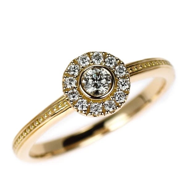 VERETTA OTAVA K18YG DIAMOND RING: Veretta Otava K18YG diamond ring Brand: None Type/Style: rings Material: K18YG Color: YG Size: 5.5 - 5.75 US Accessories: None Accessories Notice: When purchasing pre-owned goods, please refer to the