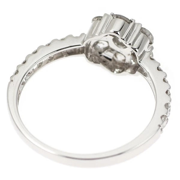 K18WG DIAMOND RING - 2