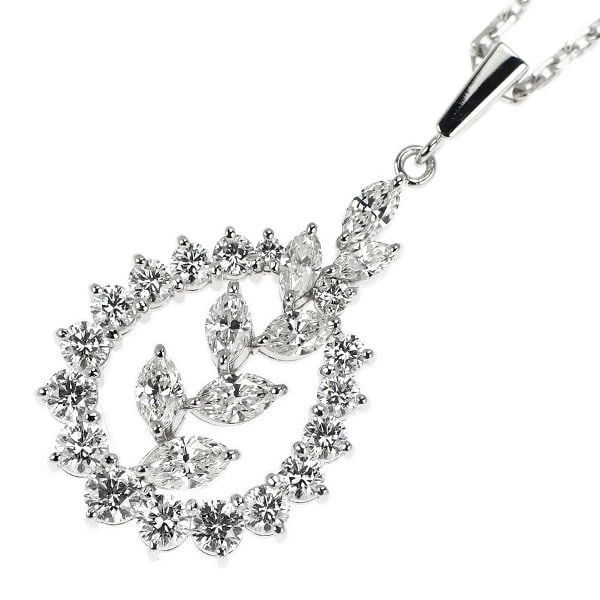MIKIMOTO K18WG DIAMOND PENDANT NECKLACE: Mikimoto K18WG Diamond Pendant Necklace Brand: Mikimoto Type/Style: pendant necklace Material: K18WG Color: WG Size: Necklace: Chain Length 40 Width/Thickness16.0 Accessories: None Accessories