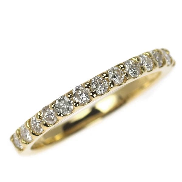 K18YG DIAMOND RING: K18YG Diamond Ring Brand: None Type/Style: rings Material: K18YG Color: YG Size: 5.5 - 5.75 US Accessories: None Accessories Notice: When purchasing pre-owned goods, please refer to the photos of the