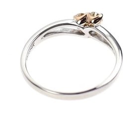 TRILOGY K18WG/PG DIAMOND RING - 2