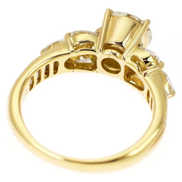 K18YG DIAMOND RING - 3