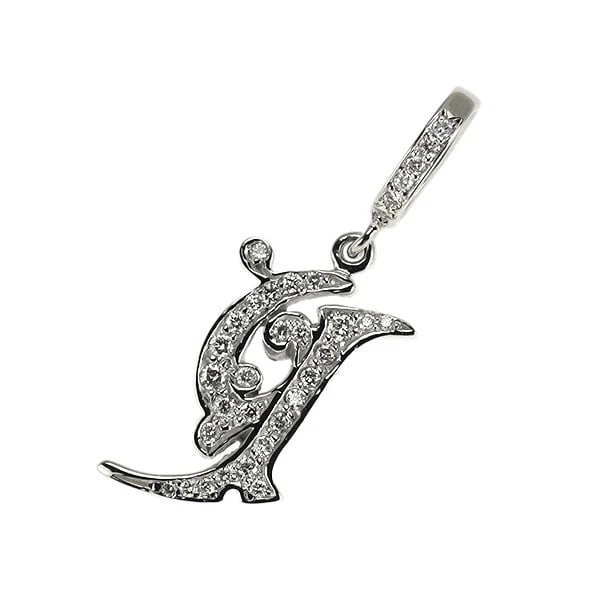 LAURIE RODKIN K18WG DIAMOND PENDANT TOP: Laurie Rodkin K18WG Diamond Pendant Top Brand: None Type/Style: pendant top Material: K18WG Color: WG Size: Length/Width/Diameter33.3 Accessories: None Accessories Notice: When purchasing