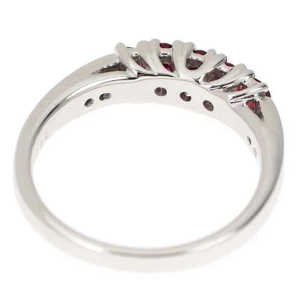 K18WG RUBY DIAMOND RING - 2