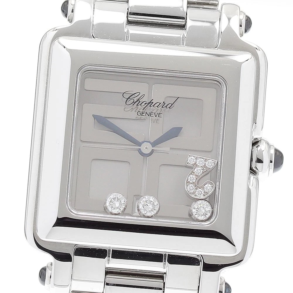 CHOPARD HAPPY DIAMOND SILVER DIAL QUARTZ WATCH: Chopard Happy Diamond Silver Dial Quartz Watch Brand: Chopard Type/Style: Wristwatch Material: Band Material Stainless Steel, Case Material Stainless Steel Color: Band Color Silver, Case Color Silver,