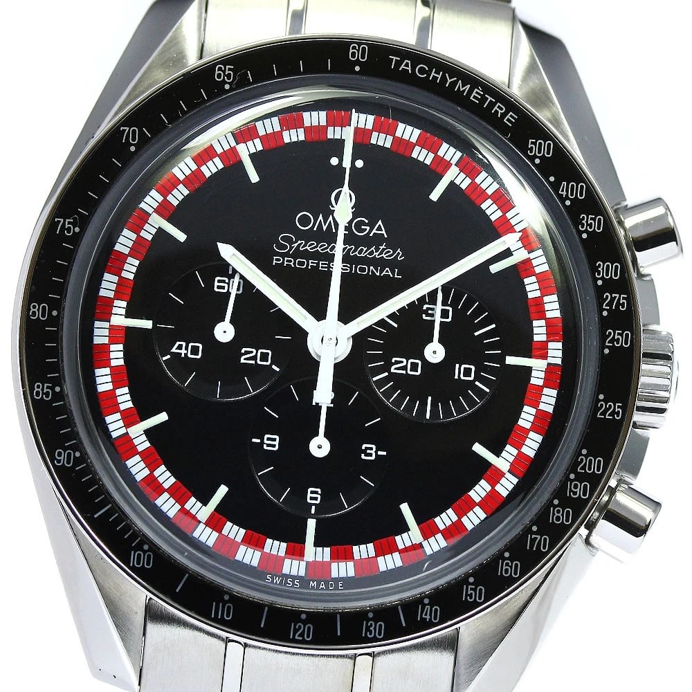 OMEGA SPEEDMASTER MOONWATCH PRO HAND WINDING WATCH: OMEGA Speedmaster MoonWatch Pro Hand Winding Watch Brand: OMEGA Type/Style: Wristwatch Material: Band Material Stainless Steel, Case Material Stainless Steel Color: Band Color Silver, Case Color Silve