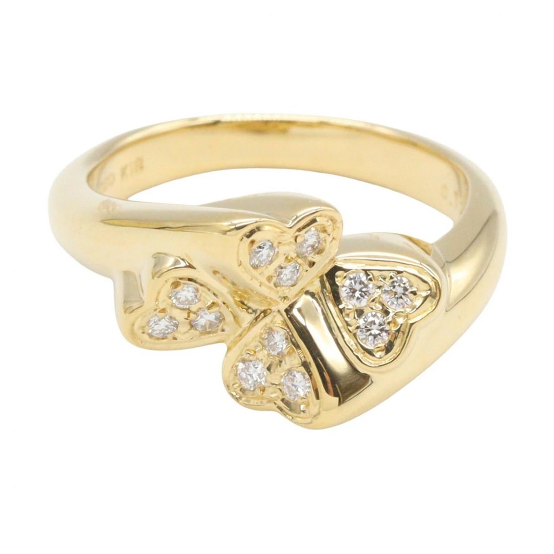 MIKIMOTO DIAMOND RING 18KYG - 2