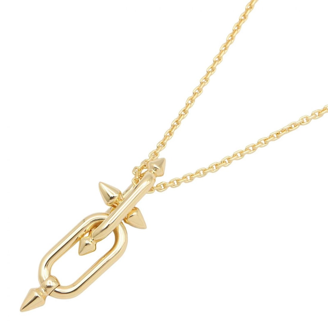 TIFFANY?CO TITAN BY PHARRELL WILLIAMS NECKLACE: TIFFANY?CO Titan by Pharrell Williams Necklace Brand: TIFFANY?CO Type/Style: Necklace Material: K18 (Yellow Gold) Color: Gold Size: Neck rotation?50.5/56cm(19.9") Motif W?13mm x H?42mm(0.5" x 1.7")