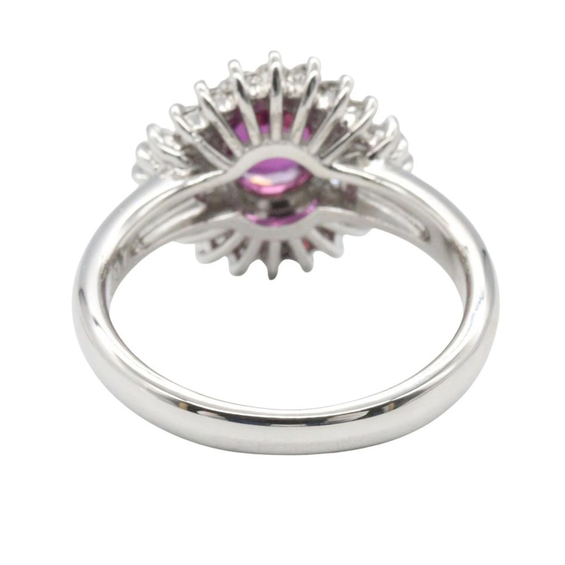 JEWELRY RUBY DIAMOND RING PT900 - 3