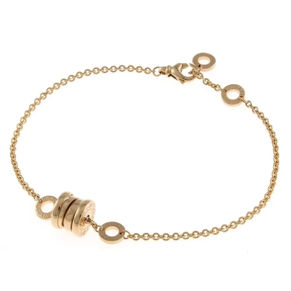 BVLGARI BRACELET K18 PINK GOLD B-ZERO.1: BVLGARI Bracelet K18 Pink Gold B-zero.1 Brand: BVLGARI Type/Style: Bracelet Material: K18 Pink Gold Color: Pink gold Size: (CM) Total Length:20cm High limit:9.0mm Accessories: None Accesso