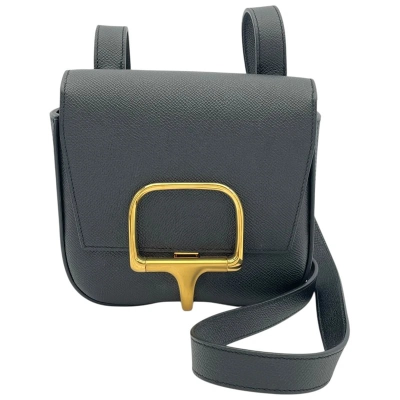 HERMES DELLA CAVALLERIAMINI SHOULDER BAG: HERMES Della Cavalleriamini Shoulder Bag Brand: HERMES Type/Style: Shoulder Bag Material: Epsom Color: Black GD Hardware Size: W6.7 x H6.3 x D2.4inch Accessories: None Accessories Notice: