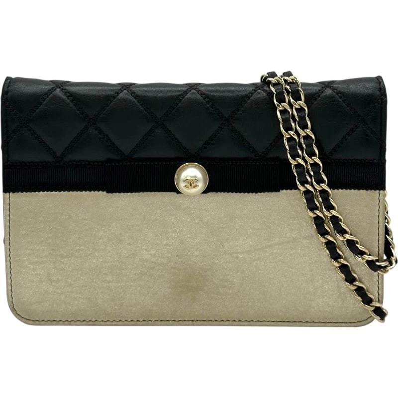 CHANEL MATRASSE CHAIN WALLET PURSE: CHANEL Matrasse Chain wallet purse Brand: CHANEL Type/Style: purse Material: Ram Color: Gold Gold Hardware Size: W7.5 x H4.9 x D1.0inch Accessories: None Accessories Notice: When purchasin