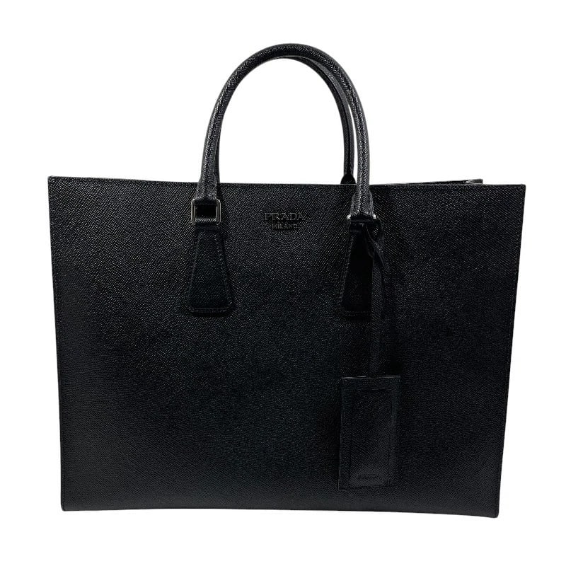 PRADA SAFFIANO TOTE BAG TOTE BAG: PRADA Saffiano Tote Bag Tote Bag Brand: PRADA Type/Style: Tote Bag Material: Safiano leather Color: black Size: W15.7 x H11.8 x D4.3inch Accessories: None Accessories Notice: When purchasi