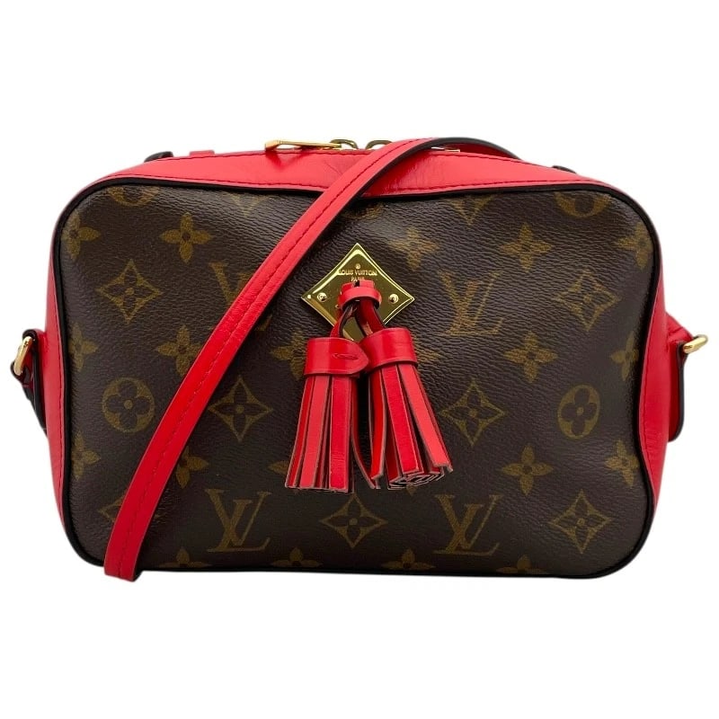 LOUIS VUITTON SAINTONGE SHOULDER BAG: LOUIS VUITTON Saintonge Shoulder Bag Brand: LOUIS VUITTON Type/Style: Shoulder Bag Material: Monogram Color: Brown red Size: W8.5 x H5.7 x D2.8inch Accessories: None Accessories Notice: Wh