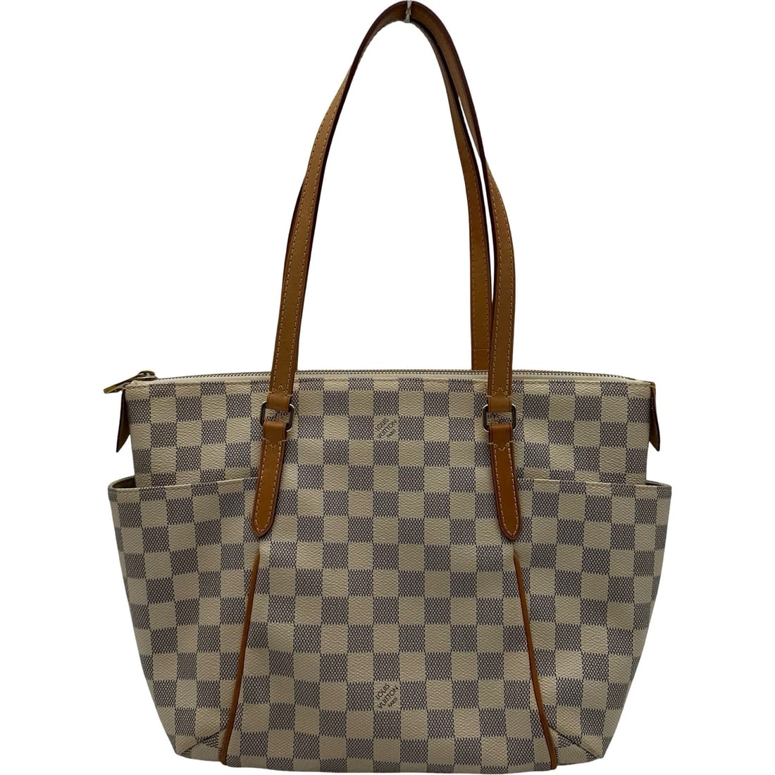 LOUIS VUITTON TOTALLY PM TOTE BAG: LOUIS VUITTON Totally PM Tote Bag Brand: LOUIS VUITTON Type/Style: Tote Bag Material: Damier Azul Color: white Size: W13.6 x H9.3 x D3.9inch Accessories: None Accessories Notice: When purc