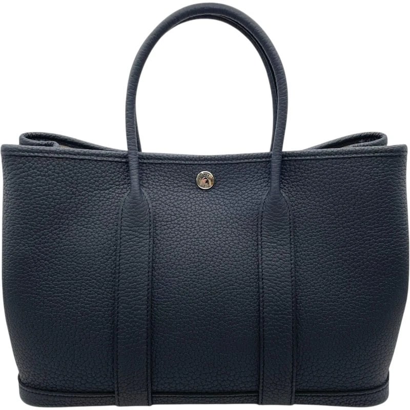 HERMES GARDEN PARTY PM HANDBAG: HERMES Garden party PM Handbag Brand: HERMES Type/Style: Handbag Material: Negonda Color: Blue Indigo SVHardware Size: W11.8 x H8.3 x D5.5inch Accessories: None Accessories Notice: When pu