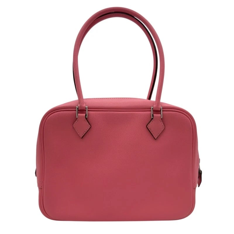 HERMES PLUM MINI HANDBAG: HERMES Plum mini Handbag Brand: HERMES Type/Style: Handbag Material: Swift Color: Azalea SilverHardware Size: W8.3 x H5.9 x D2.8inch Accessories: None Accessories Notice: When purchasing p