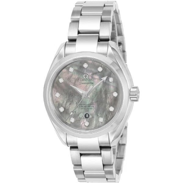 OMEGA SEAMASTER CO-AXIAL AQUA TERRA CHRONOMETER WATCH: Omega Seamaster Co-Axial Aqua Terra Chronometer Watch Brand: OMEGA Type/Style: Wristwatch Material: Material (Main) Stainless steel Color: Case Color Color Black Size: Case size 34.0mm Accessories: