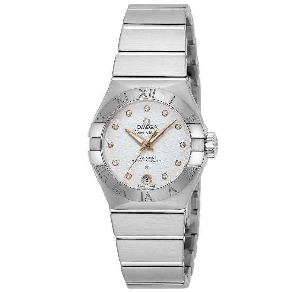 OMEGA CONSTELLATION SILVER WATCH: Omega Constellation Silver Watch Brand: OMEGA Type/Style: Wristwatch Material: Stainless steel Color: Case Color Silver Size: Case size Approx. 27.0mm Accessories: None Accessories Notice: