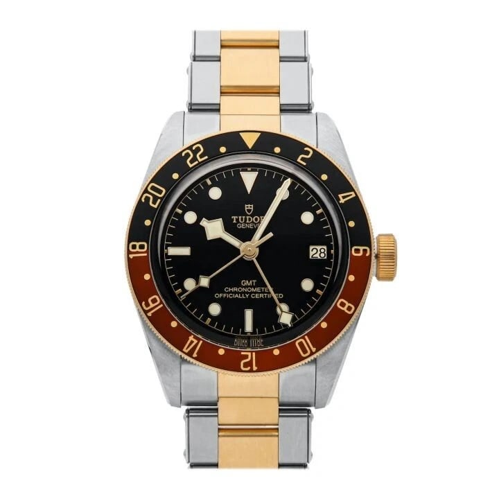 TUDOR HERITAGE BLACK BAY GMT S & G WATCH (1 of 2)
