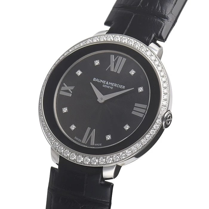 BAUME & MERCIER PROMESSE WATCH: Baume & Mercier Promesse Watch Brand: Baume & Mercier Type/Style: Wristwatch Material: Stainless Steel Color: Case Color ?Dial?Black Size: Approx. 34mm Diameter / Approx. 8.2mm Thickness Accessories: