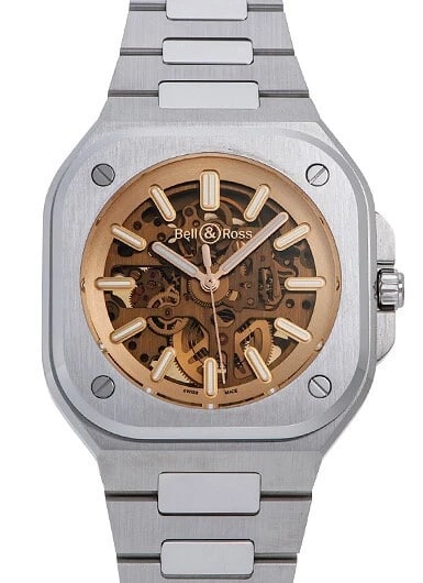 BELL & ROSS SKELETON GOLDEN WATCH (1 of 4)