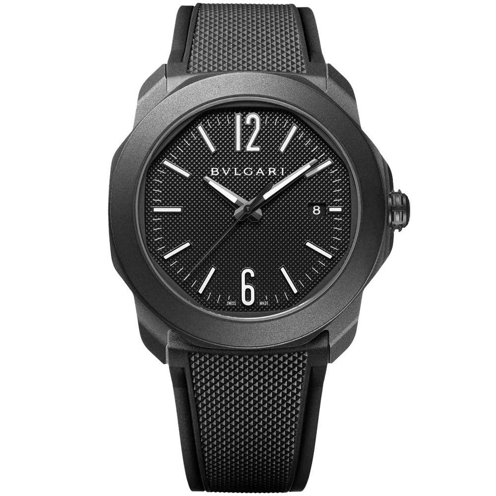 BVLGARI OCTO ROMA WATCH: BVLGARI Octo Roma Watch Brand: Bvlgari Type/Style: Wristwatch Material: Case material: Stainless steel Color: Case Color Dial color: Black Size: Case diameter: 41 mm Accessories: None Acce