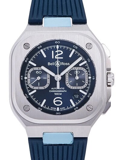 BELL & ROSS CHRONO BLUE STEEL BLUE WATCH (1 of 3)