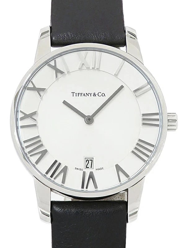 TIFFANY?CO. ATLAS DOME WATCH: TIFFANY?Co. Atlas Dome Watch Brand: TIFFANY?Co. Type/Style: Wristwatch Material: Case Material Case: Stainless steel Color: Dial Color white Size: Case Size Case: Approx. 37mm Diameter Wrist Circumfer