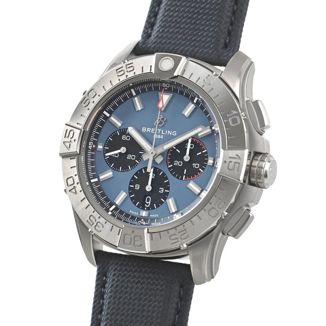 BREITLING SUPER AVENGER CHRONOGRAPH 46 WATCH: BREITLING Super Avenger Chronograph 46 Watch Brand: BREITLING Type/Style: Wristwatch Material: Case Material titanium Color: Dial Color Blue/Black Size: Case Size Case Size: 46.0mm Accessories: No