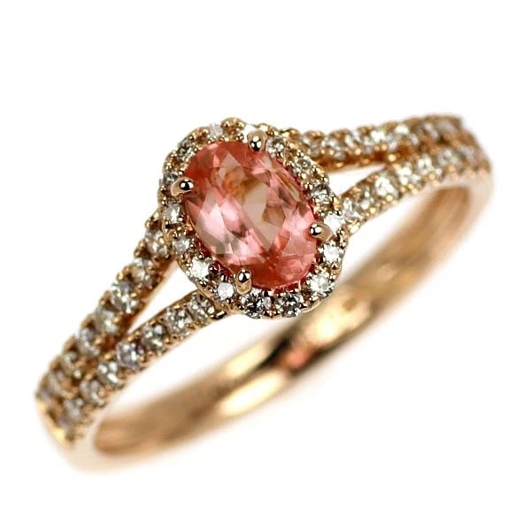 K18PG RHODOCHROSITE DIAMOND RING: K18PG Rhodochrosite Diamond Ring Brand: None Type/Style: rings Material: K18PG Color: PG Size: 6 US Accessories: None Accessories Notice: When purchasing pre-owned goods, please refer to the photos