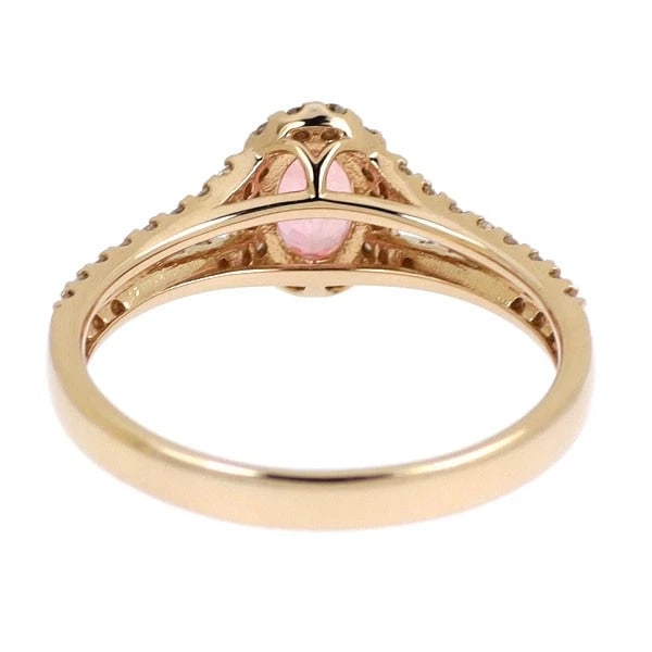 K18PG RHODOCHROSITE DIAMOND RING - 2