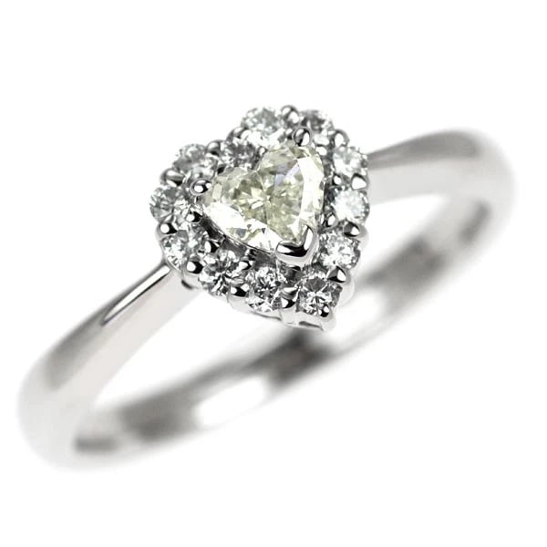PT900 HEART SHAPE DIAMOND RING: Pt900 heart shape diamond ring Brand: None Type/Style: rings Material: Pt900 Color: PT Size: 6 US Accessories: None Accessories Notice: When purchasing pre-owned goods, please refer to the
