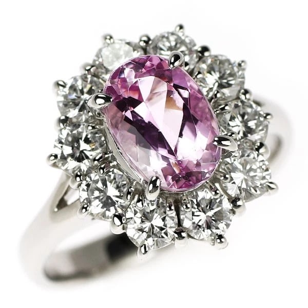 PT900 IMPERIAL TOPAZ DIAMOND RING: Pt900 Imperial Topaz Diamond Ring Brand: None Type/Style: rings Material: Pt900 Main Stone Topaz Color: PT Size: 6 US Accessories: None Accessories Notice: When purchasing pre-owned goods, please