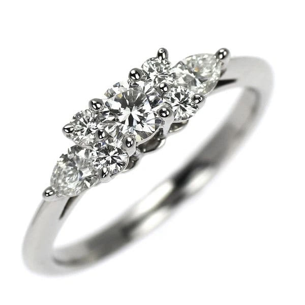 TIFFANY & CO. PT950 DIAMOND RING: Tiffany & Co. Pt950 Diamond Ring Brand: Tiffany Type/Style: rings Material: Pt950 Color: PT Size: 5.5 - 5.75 US Accessories: None Accessories Notice: When purchasing pre-owned goods, please refer to