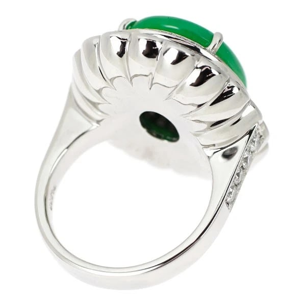 PT900 JADE DIAMOND RING - 3