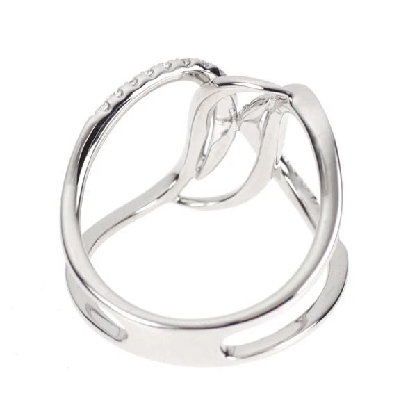 K18WG DIAMOND RING - 2